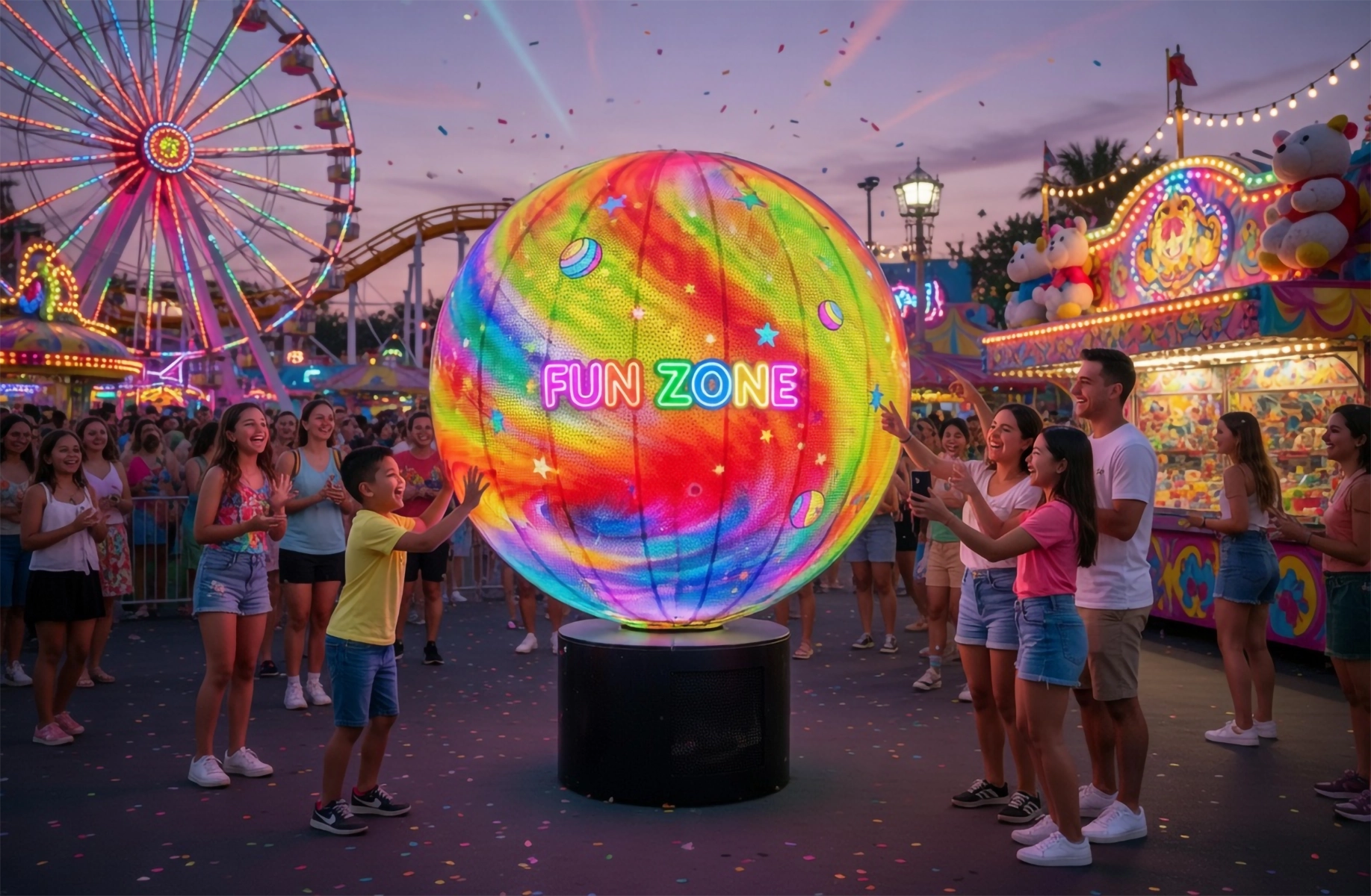 Sphère interactive ORA Air en fonctionnement