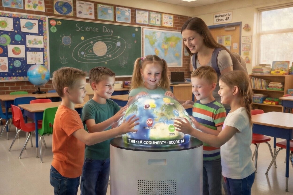 Sphère interactive ORA Hemisphere en fonctionnement