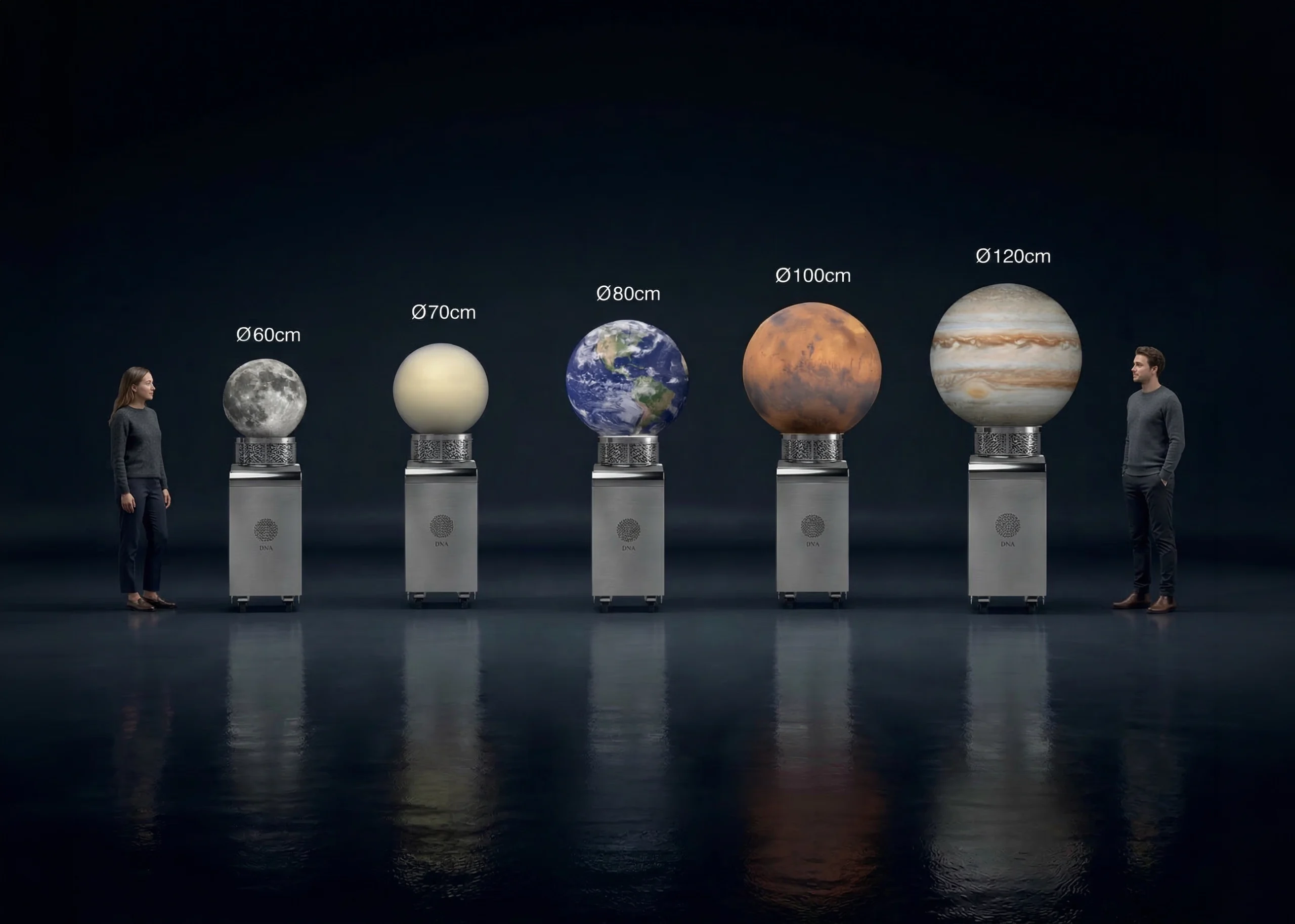 ORA+ spheres in different sizes