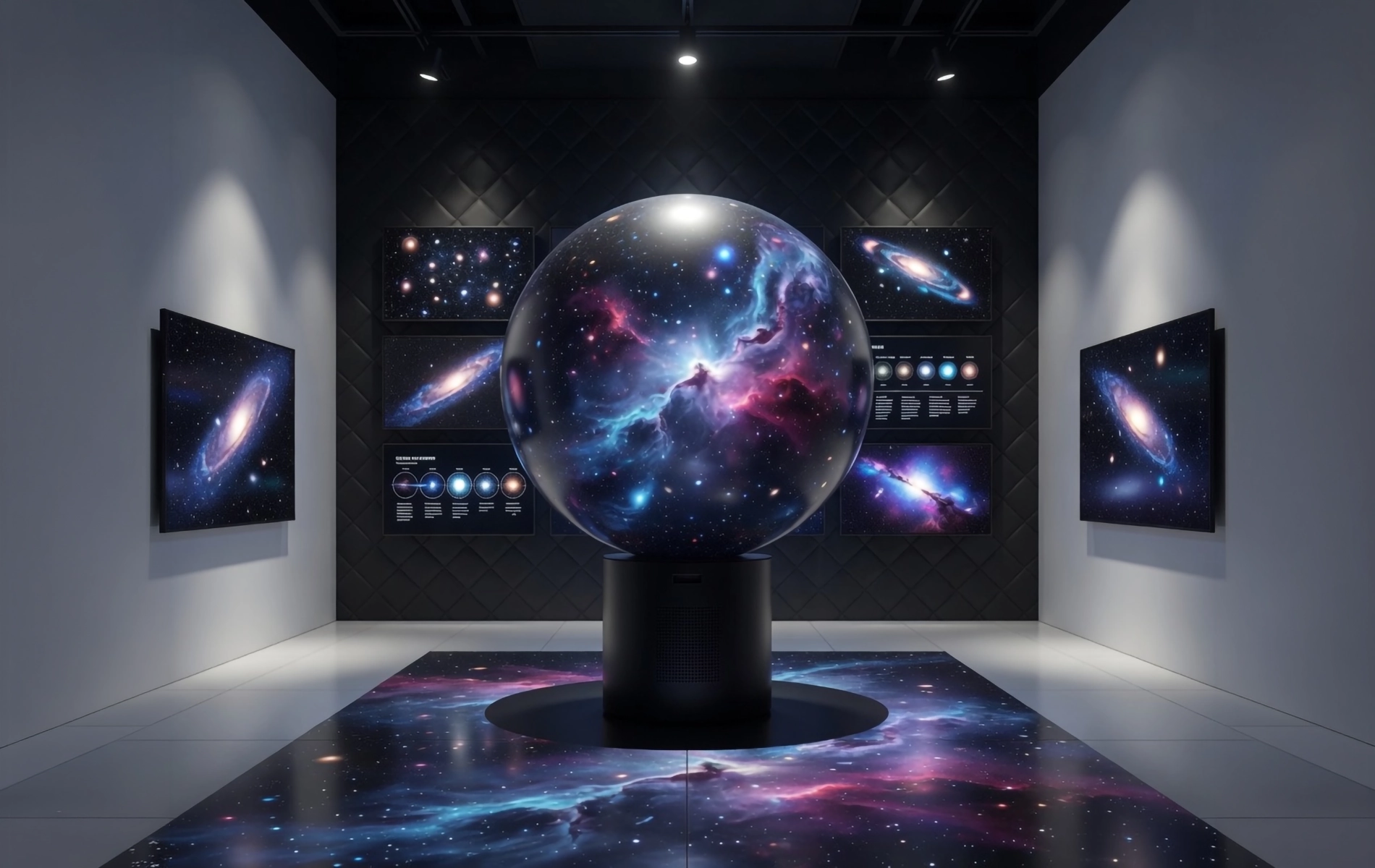 ORA Hybrid interactive sphere display in use
