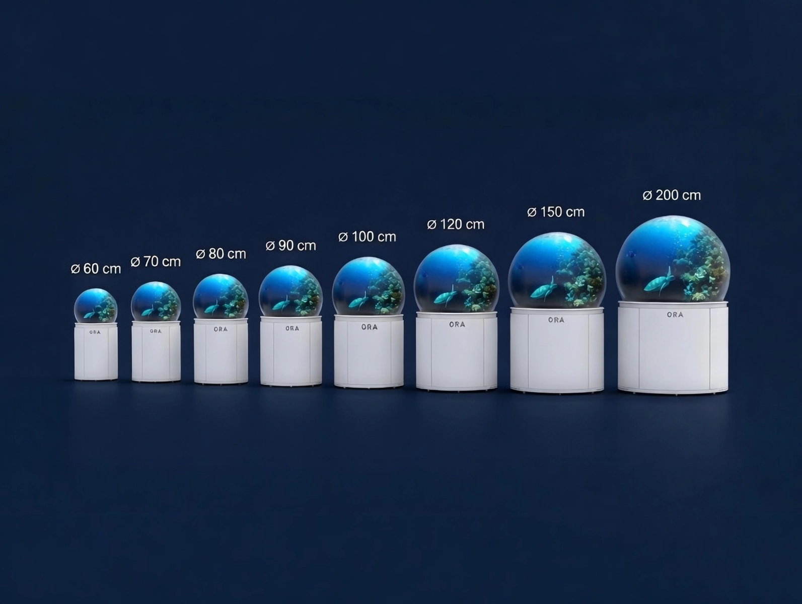 Sphères ORA Hemisphere de différentes tailles