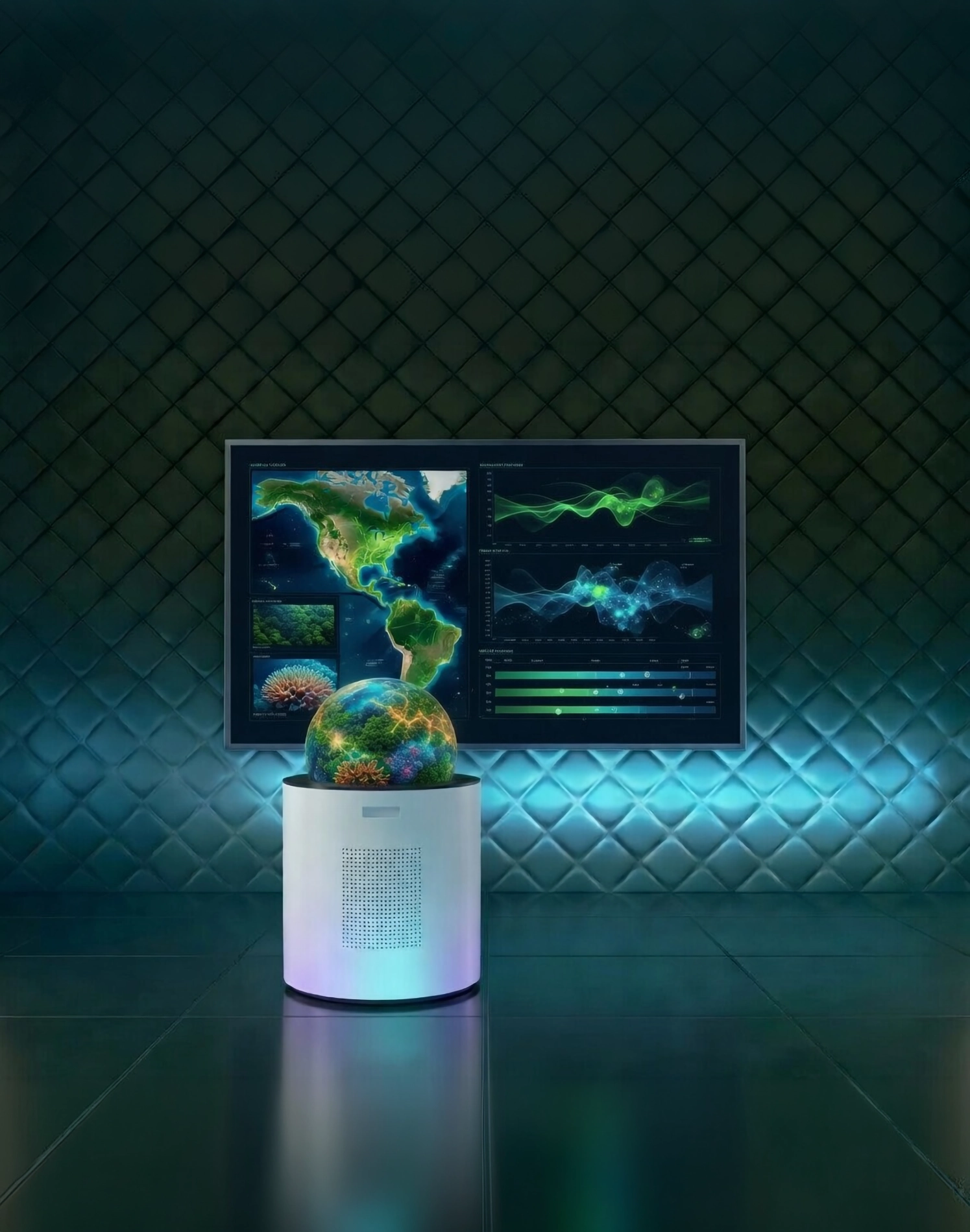 Sphère interactive ORA Hybrid en fonctionnement