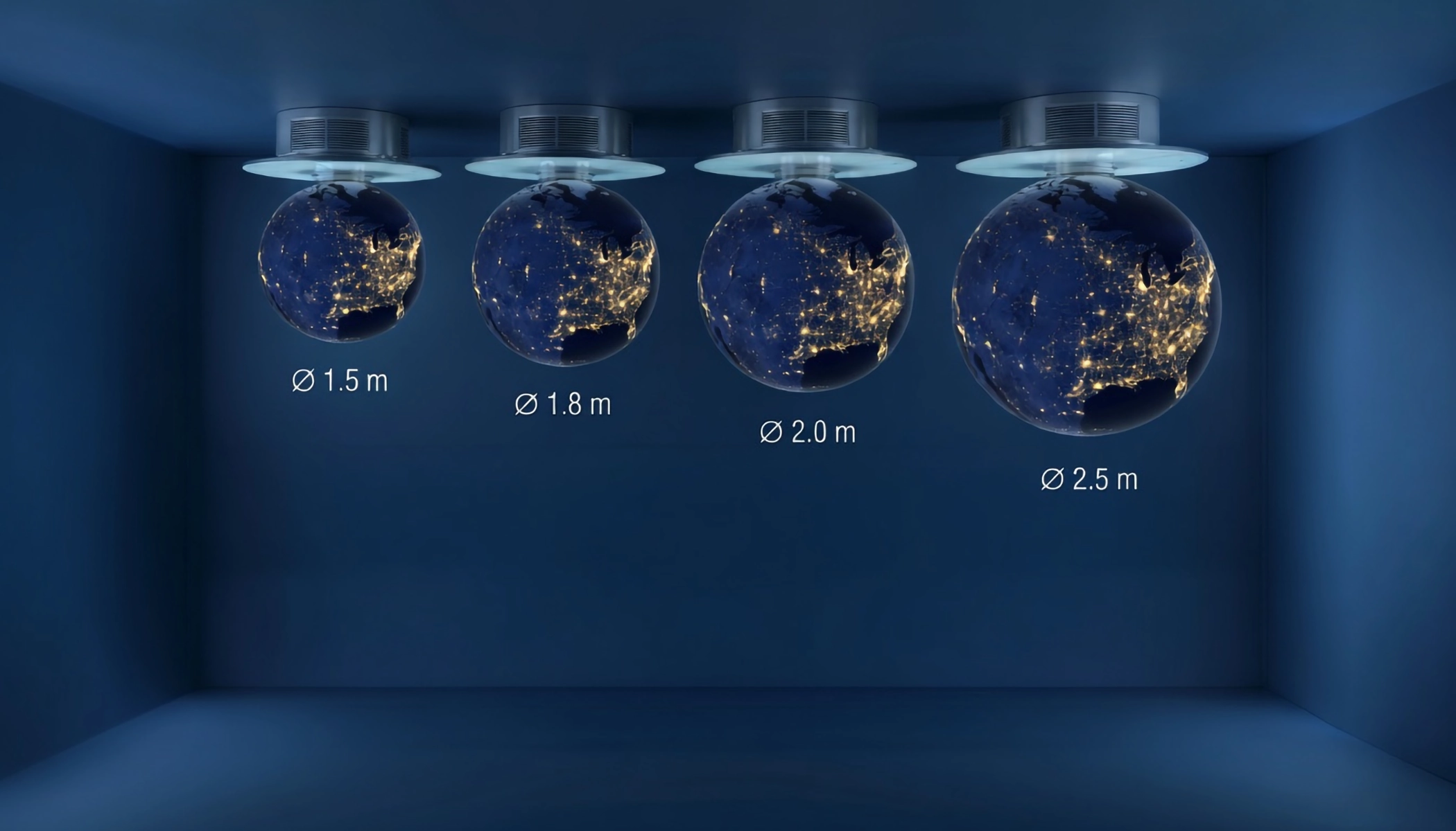 Sphères ORA XL de différentes tailles