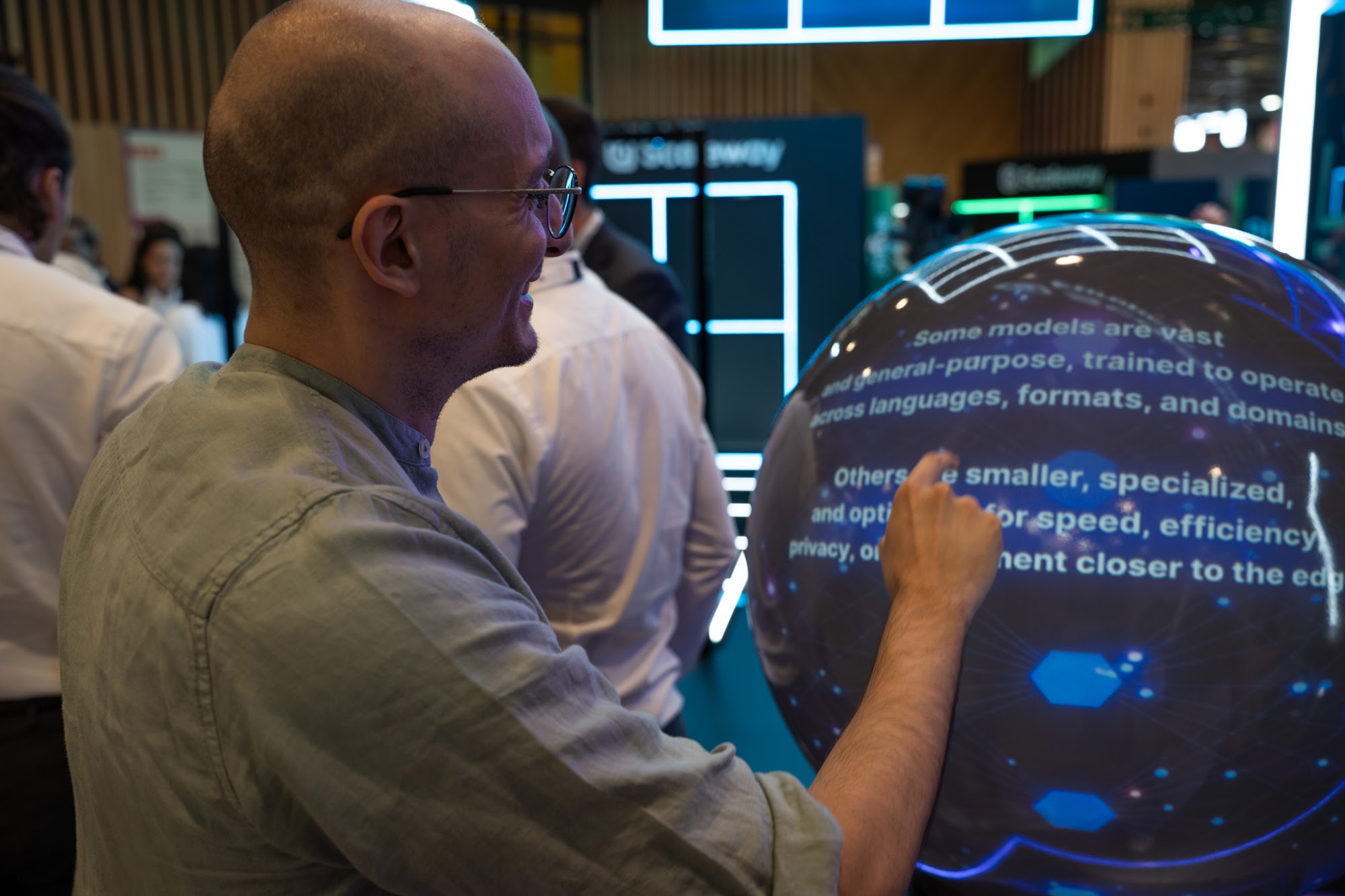 ORA sphere on the Scaleway stand, VivaTech 2026
